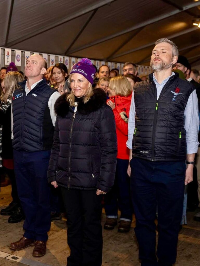 Duchess of Edinburgh in Méribel, France, as Patron of UK Armed Forces Winter Sports Association