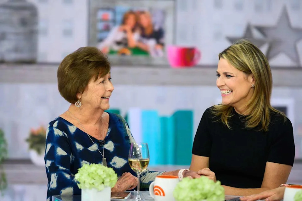 Nancy and Savannah Guthrie on the "Today" show in 2019.