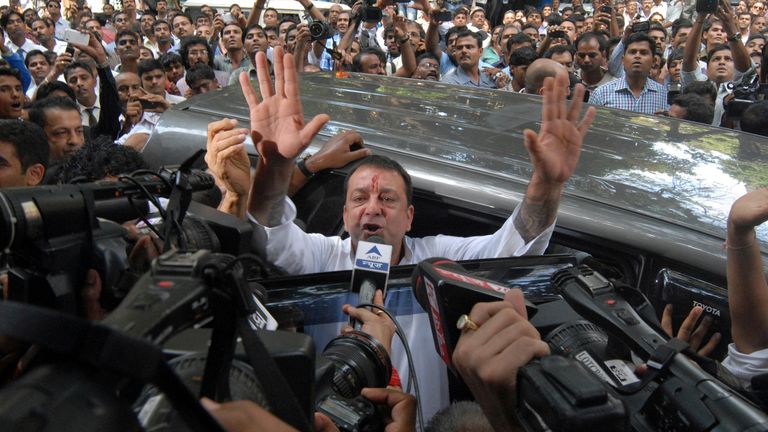Bollywood star Sanjay Dutt. File pic: AP