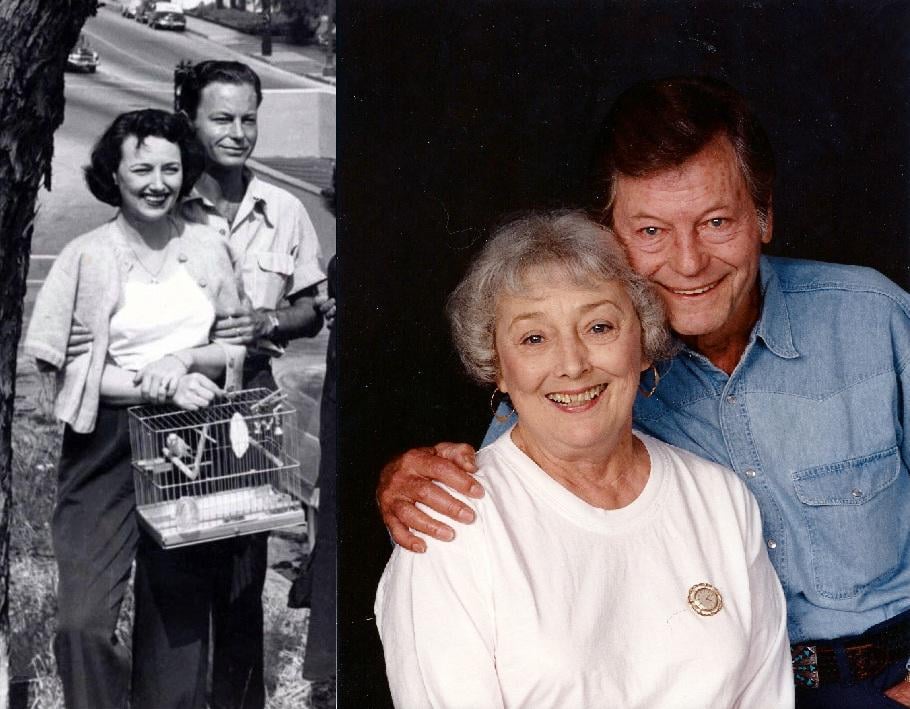 Star Trek's DeForest Kelley with his wife Carolyn Dowling. They were married for 54 years, from 1945 until Kelley's death in 1999. Majel Barrett, wife of Star Trek creator Gene Roddenberry, described them as "the most loving couple you've ever seen in your life".