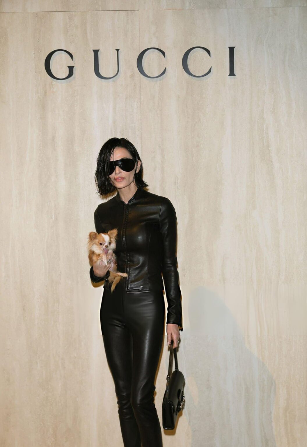 Pilaf and her mom, Demi Moore, at the Gucci fashion show in Milan (February 27, 2026)