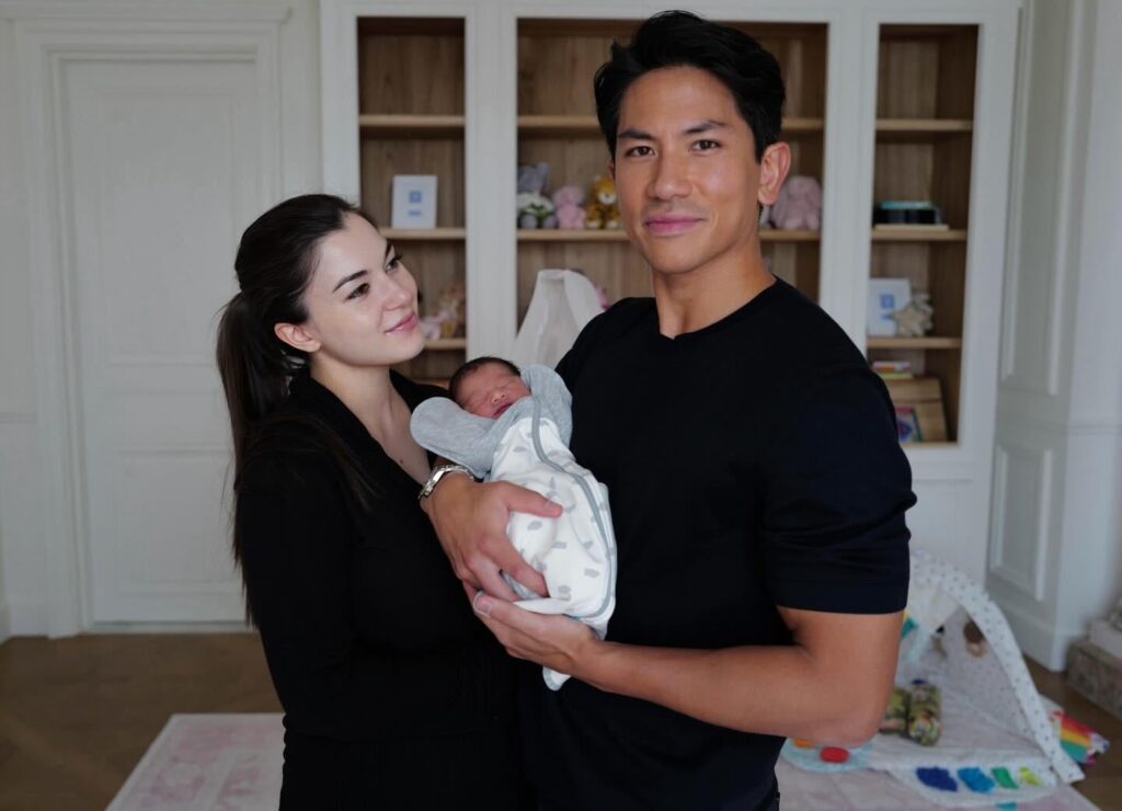 Prince Mateen and Princess Anisha of Brunei show off their new daughter Zahra