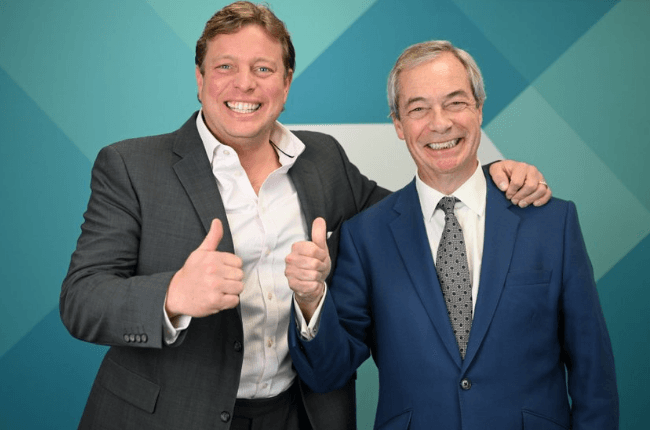 Thomas Skinner and Nigel Farage