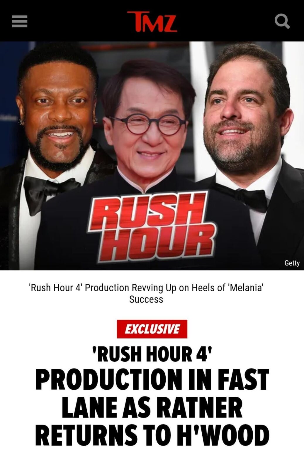 Despite Ratner repeatedly showing up in the Epstein files as being close to Epstein, Paramount is still moving ahead with him and Rush Hour 4