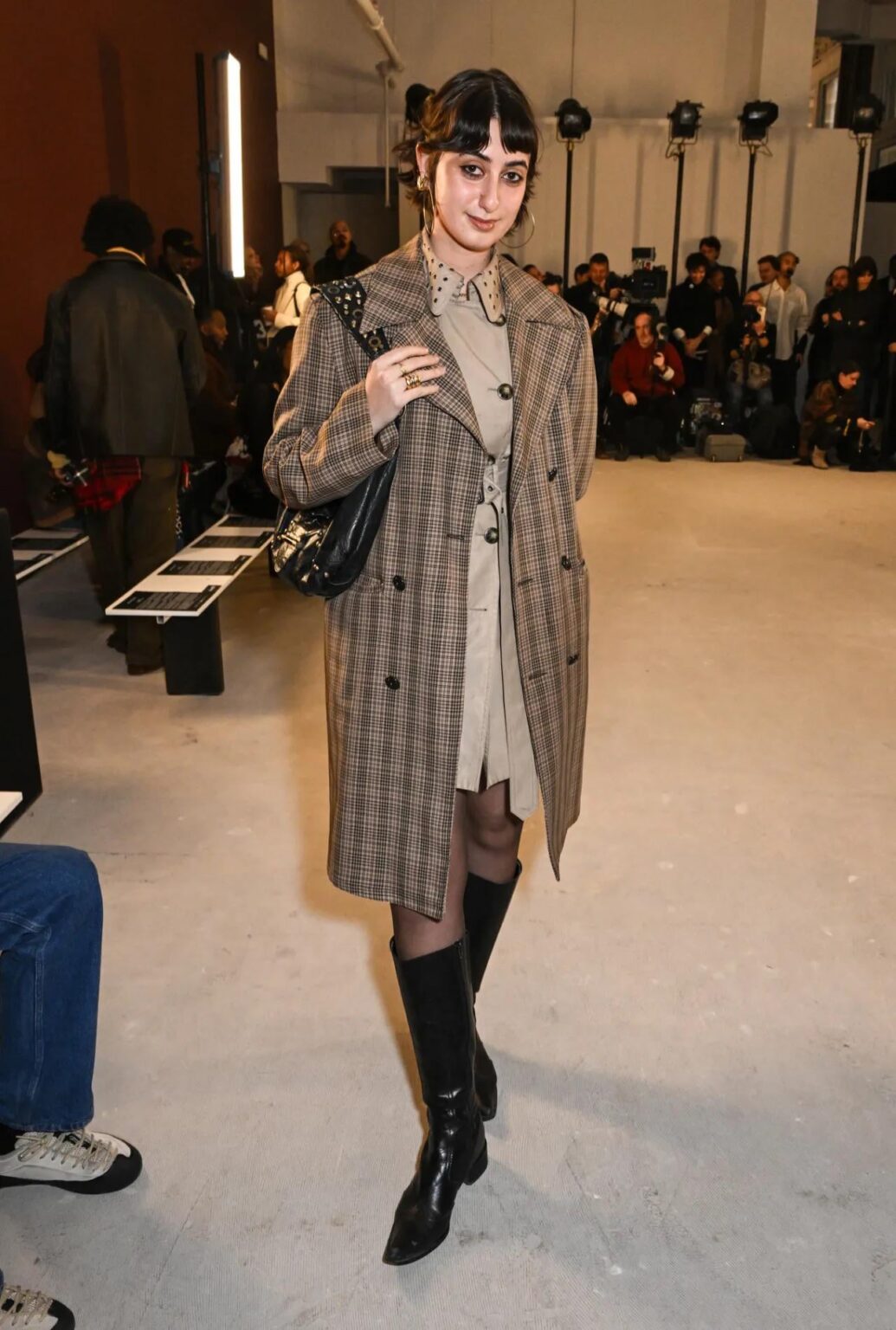 First Lady of NYC, Rama Duwaji, at the Diotima show designed by Rachel Scott, a queer Jamaican immigrant
