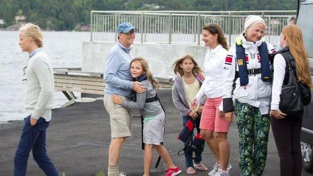 Mette-Marit and family with Bill and Melinda Gates in 2013