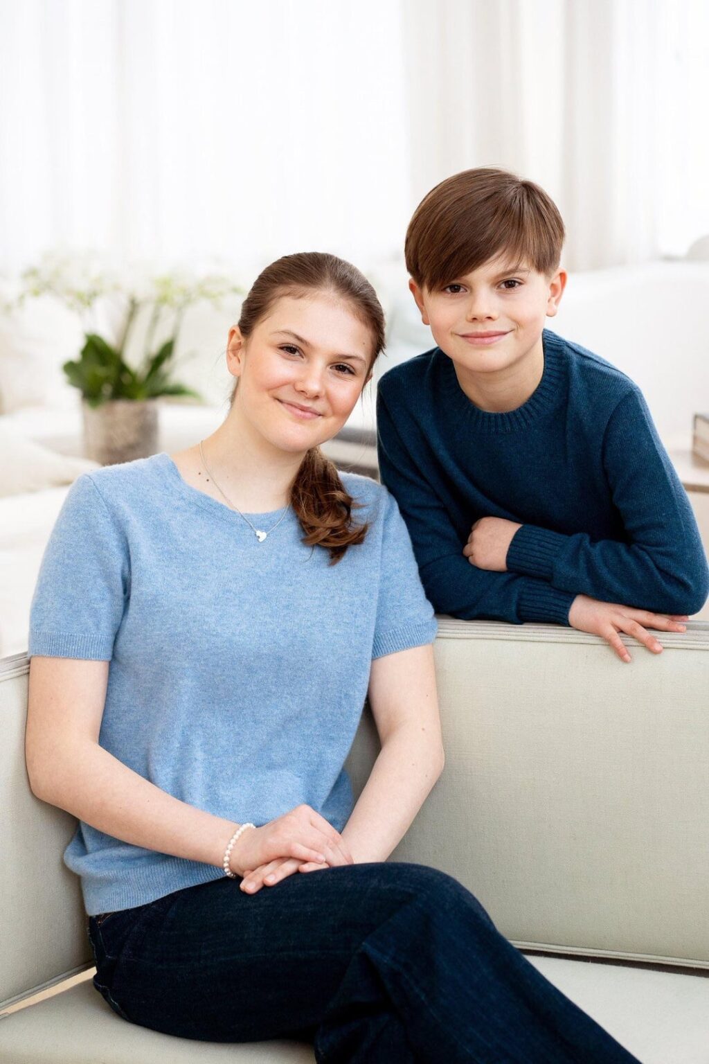Princess Estelle of Sweden turned 14 yesterday and the royal family released new portraits of her and brother Prince Oscar