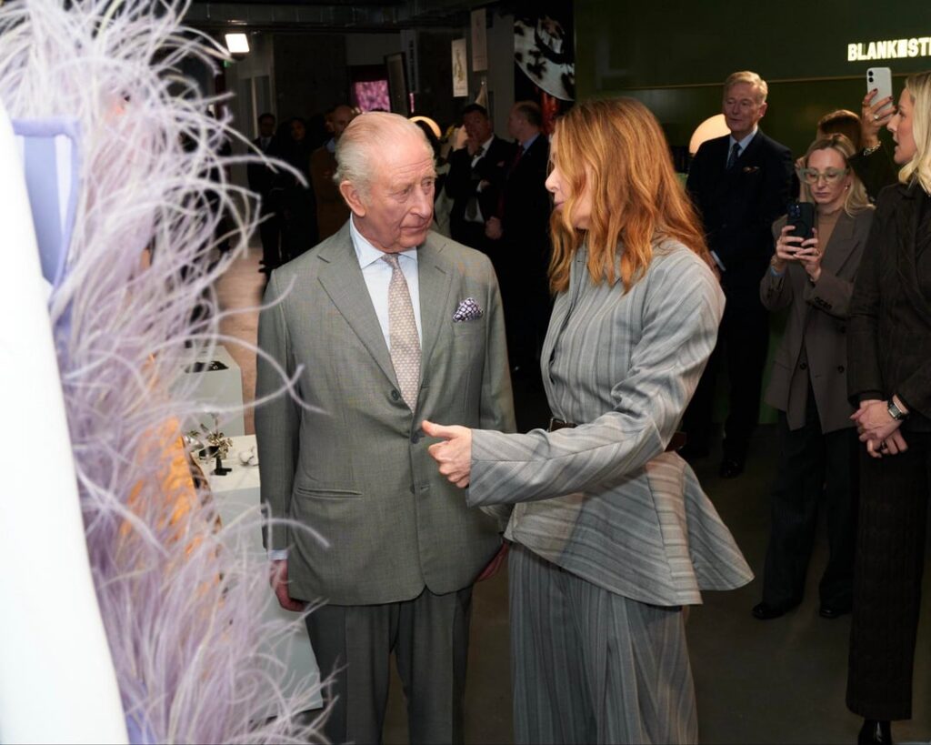 King Charles with Stella McCartney at London Fashion Week