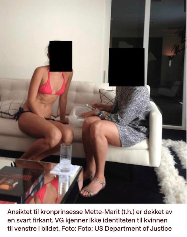 Mette-Marit photographed with young woman in bikini at Epstein’s Palm Beach home