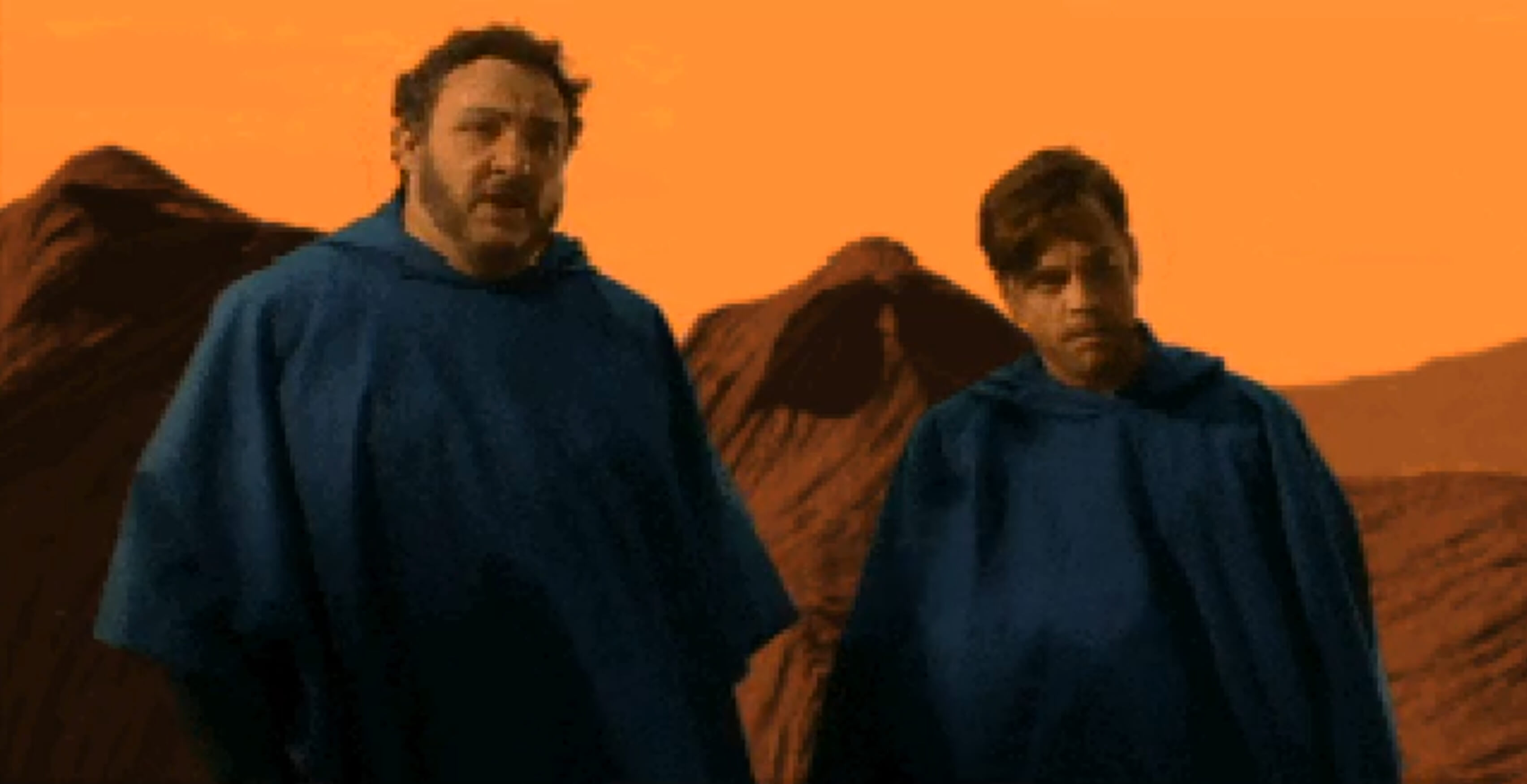 Screenshot of John Rhys-Davies and Mark Hamill in the WC3 intro