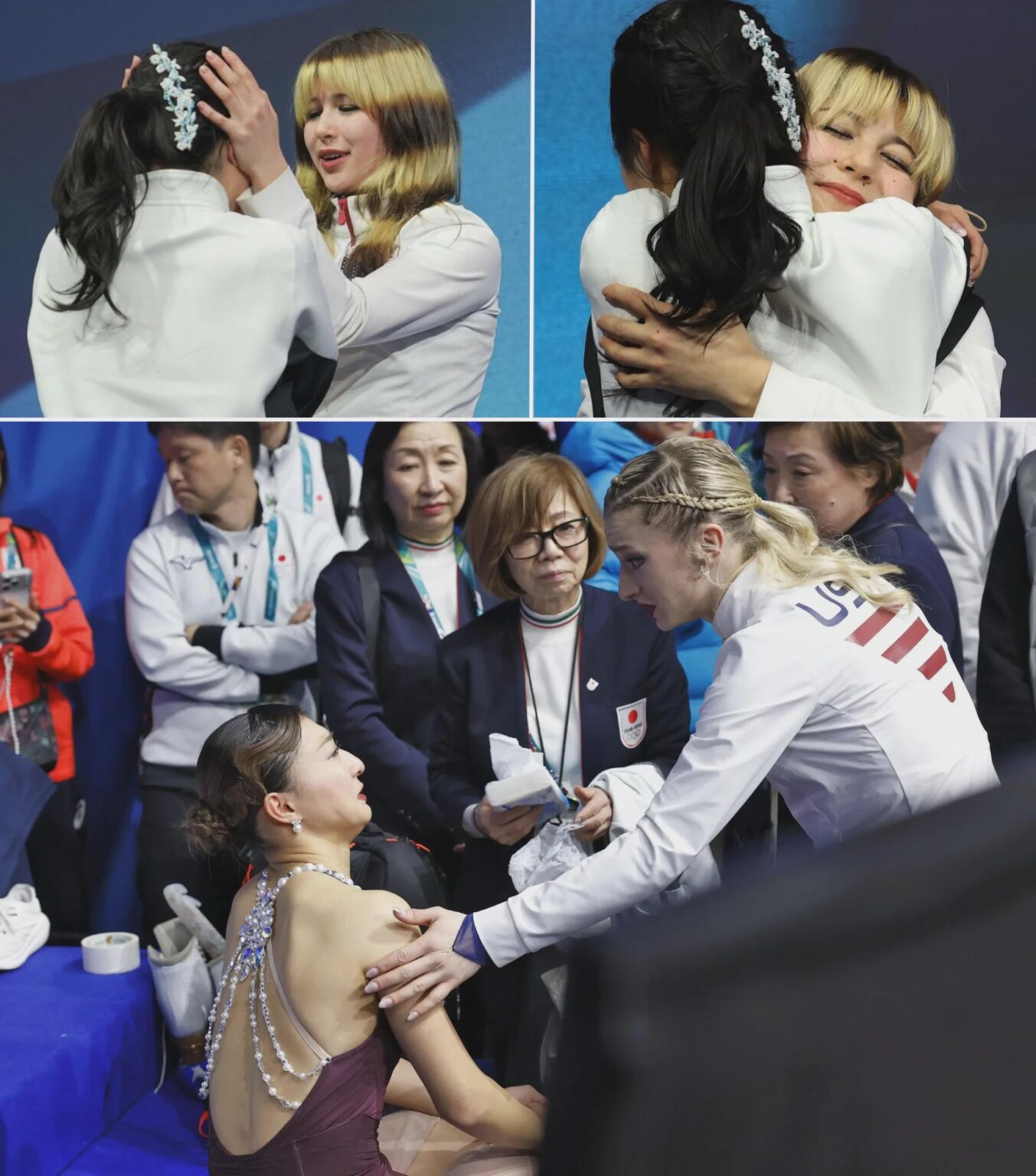 The strength and resilience shown by women at this year's Olympics proves that competition doesn't always have to be ugly. From Amber Glenn shielding Kaori Sakamoto from the press to Alysa Liu celebrating with rival Ami Nakai — girlhood won the games this year.