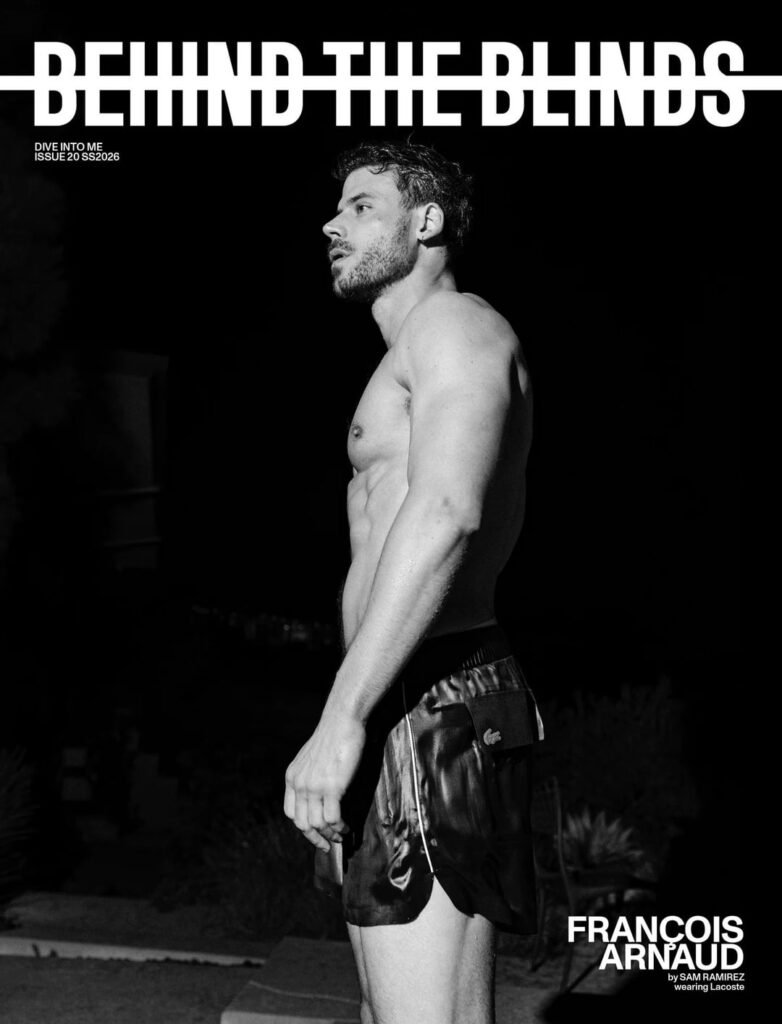 François Arnaud covers Beyond The Blinds SS26 issue, "Dive Into Me"