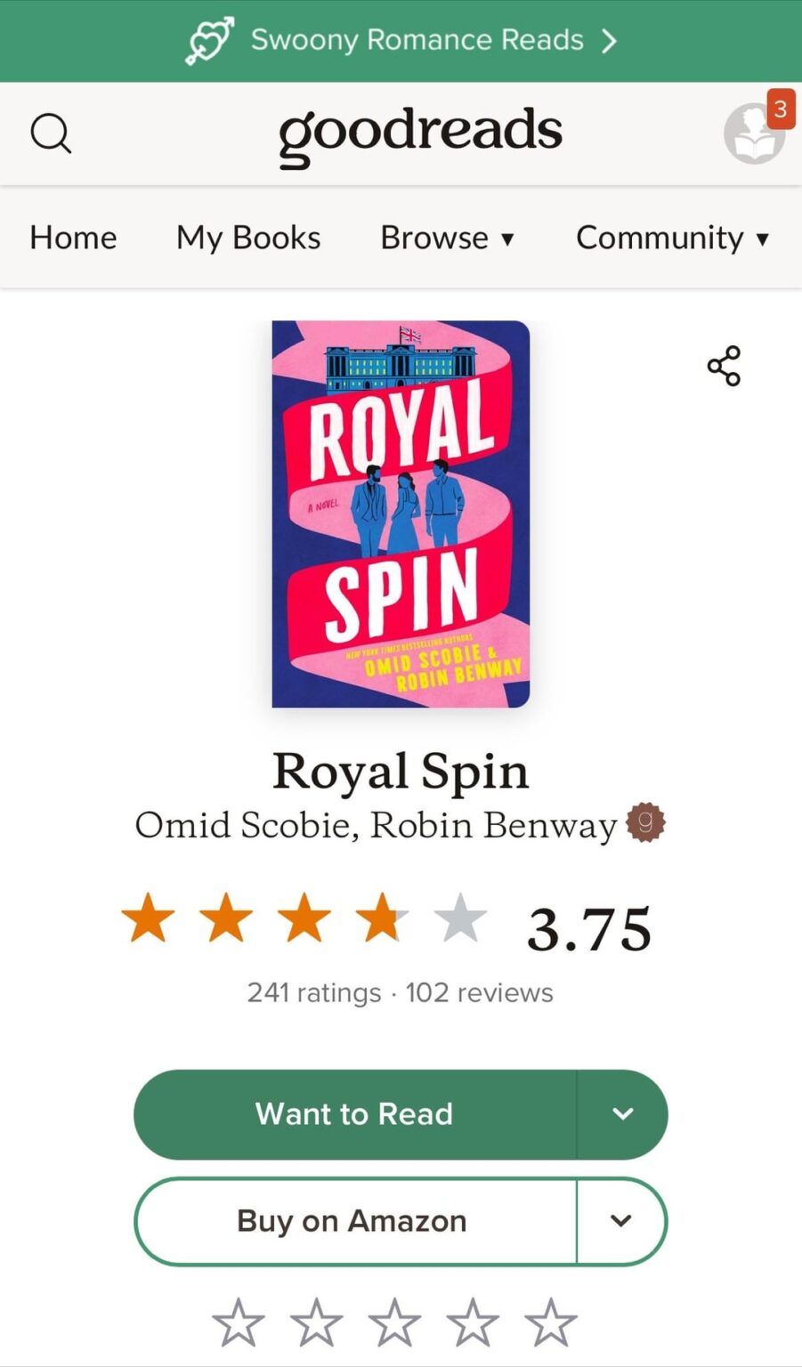 Omid Scobie’s novel debuts to harsh reviews from British press but a 3.75 on Goodreads