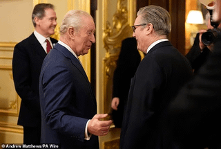 King Charles and Sir Keir Starmer are spotted beaming as they meet for the first time since the latest Epstein revelations