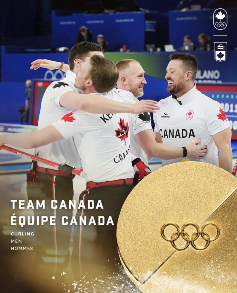 Team Canada wins gold in Men’s Curling beating Team Britain in the finals