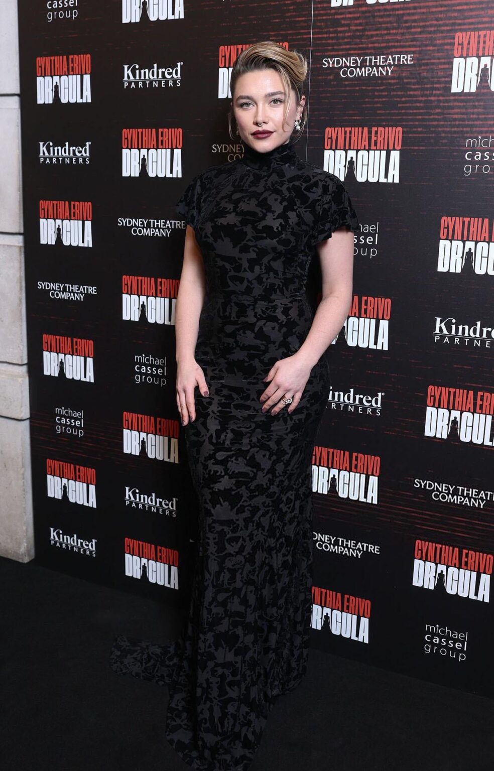 Florence Pugh at the West End premiere of ‘Dracula’ in London (February 17, 2026)