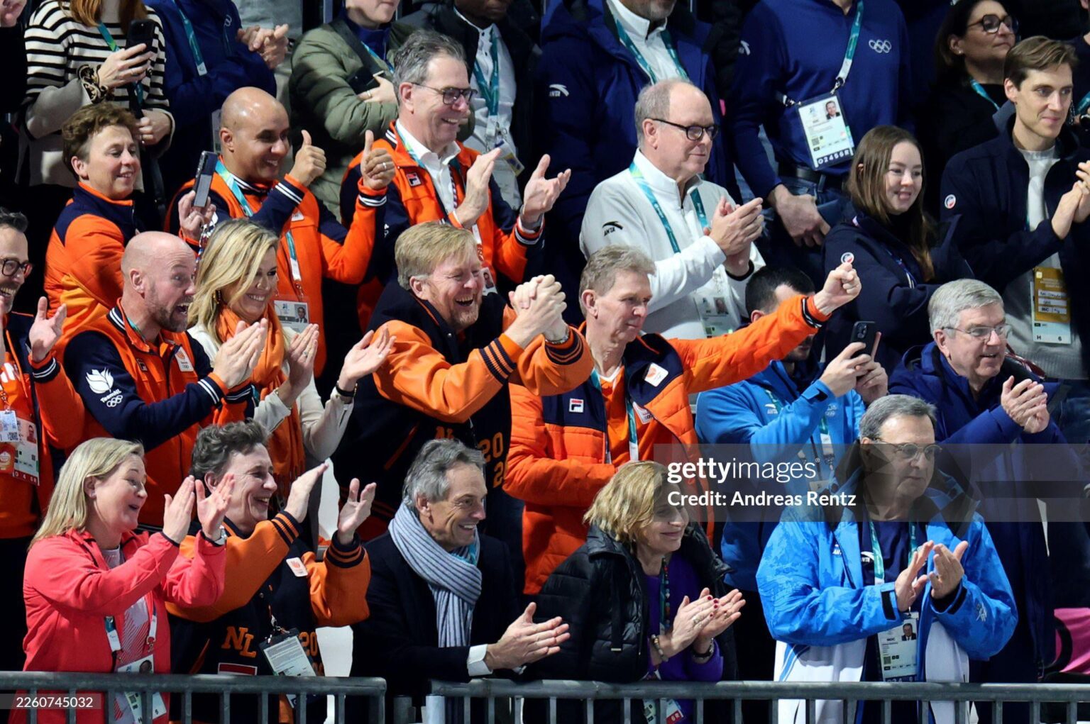 Máxima and Willem-Alexander the moment Jutta Leerdam won Olympic gold in the speed skating event