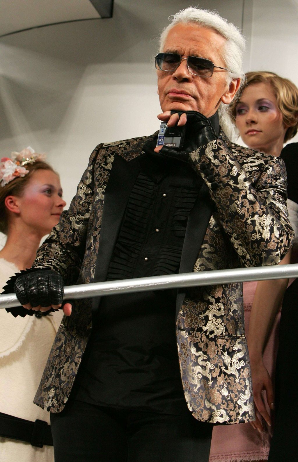 Karl Lagerfeld at Chanel’s spring/summer haute couture 2006 fashion show in Hong Kong. Photo: Reuters