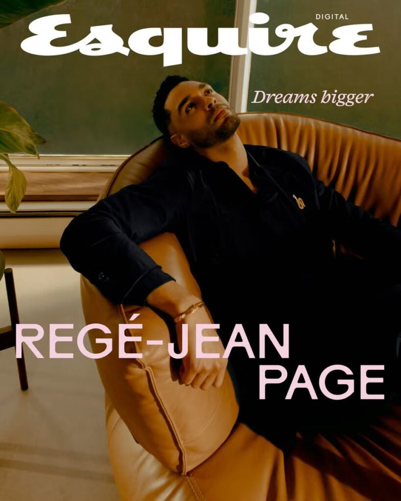Regé-Jean Page covers the latest issue of Esquire photographed by Christianah Ebenezer