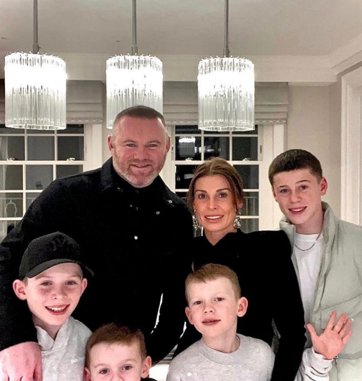 Coleen and Wayne share four sons