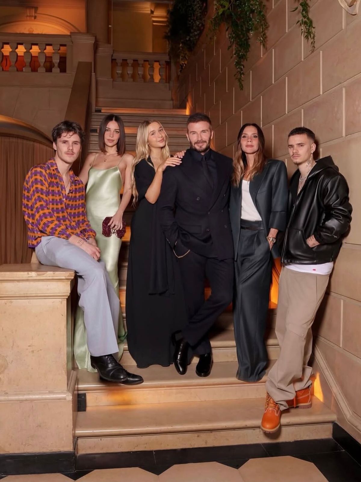 The Beckhams rallied around Victoria for her show without Brooklyn