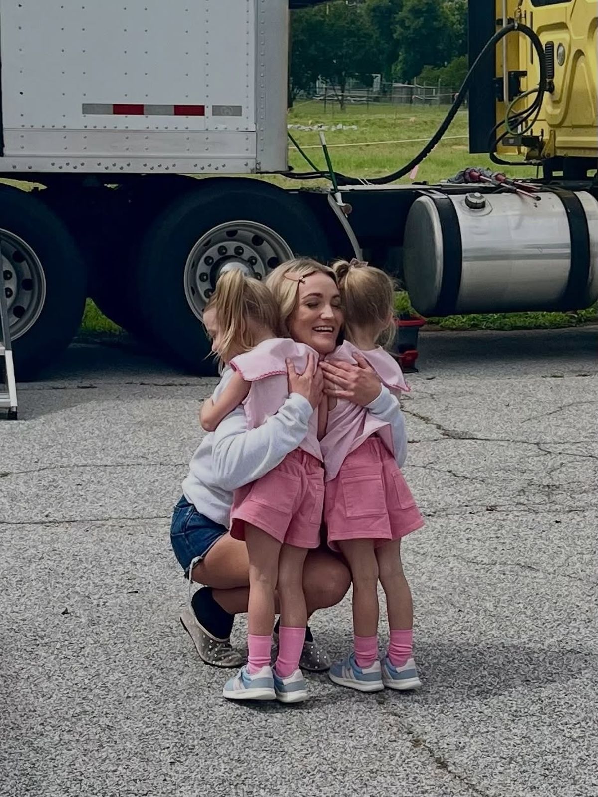 She said "we could all use a hug"