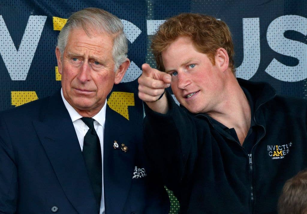 King Charles and Prince Harry at the Invictus Games