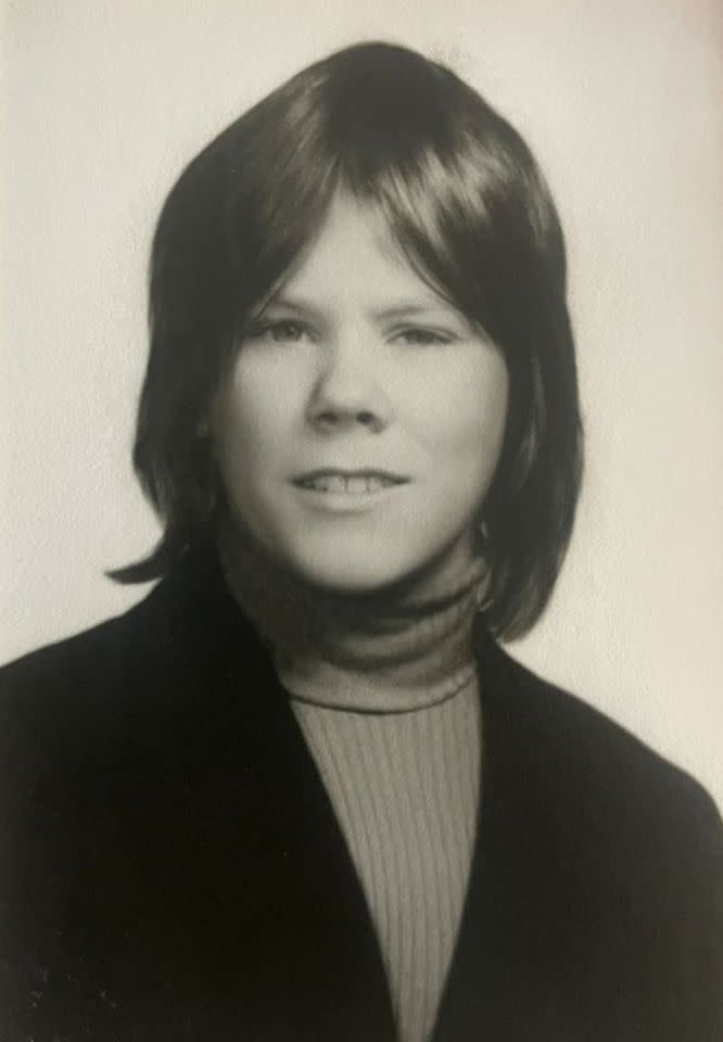 A yearbook photo of Kevin Bacon, circa 1972Credit: Kevin Bacon/Instagram