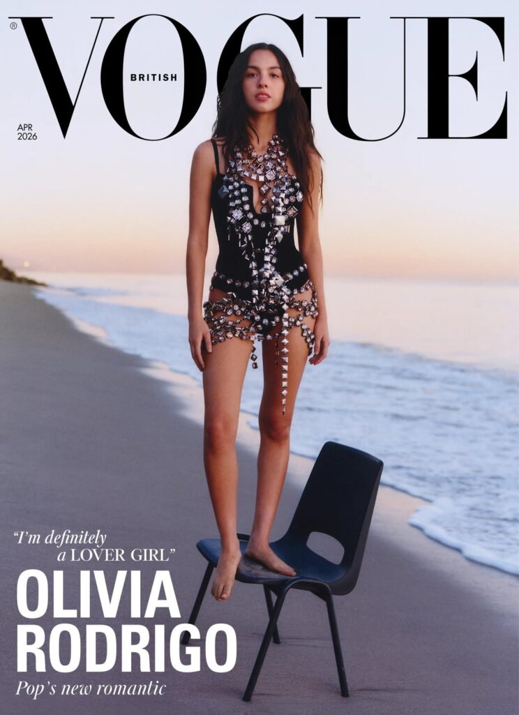 Olivia Rodrigo for the April 2026 issue of British Vogue; Photography by Laura Jane Coulson