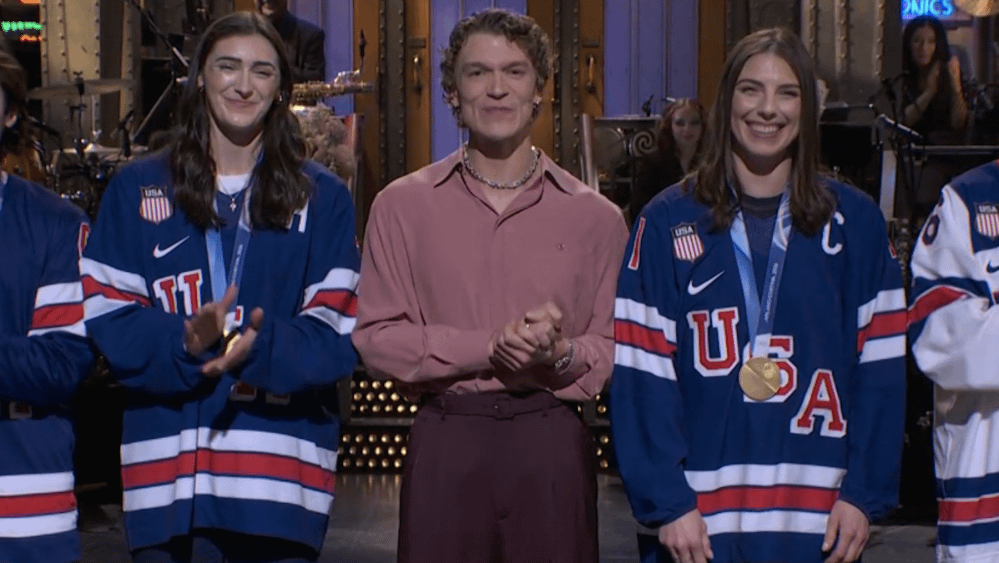 Connor Storrie Honors Women’s USA Hockey Team After Olympics in ‘SNL’ Monologue