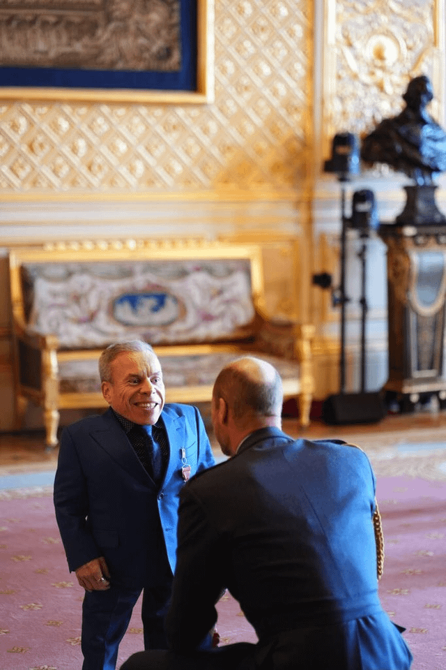 William awards actor Warwick Davis an OBE and footballer Alex Greenwood an MBE