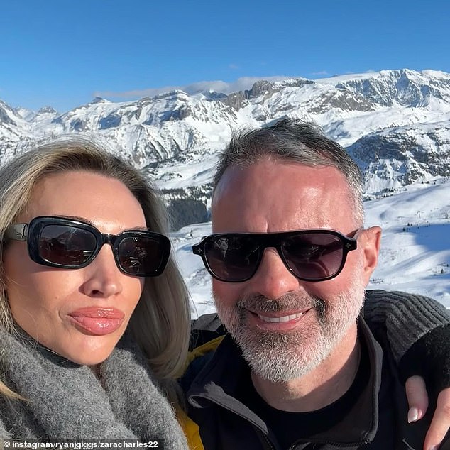 The Welsh coach and former football player, 52, and girlfriend Zara, 37, have hit the slopes in celeb hotspot Courchevel, France