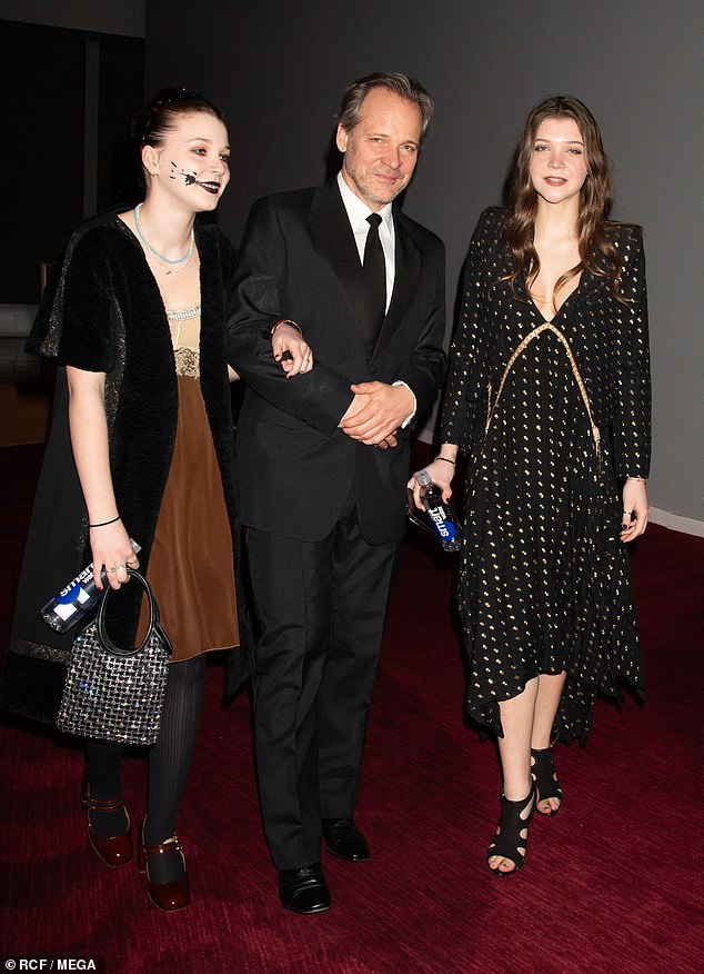 The native New Yorker and the 54-year-old Emmy nominee (M) have welcomed two daughters during their 16-year marriage - Ramona, 19, and Gloria, 13 - both of whom were in attendance