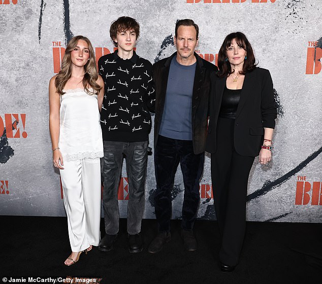 The Conjuring: Last Rites star Patrick Wilson and his wife Dagmara Dominczyk made The Bride premiere a family affair by bringing along their 16-year-old son Kassian, who brought a pretty blonde date