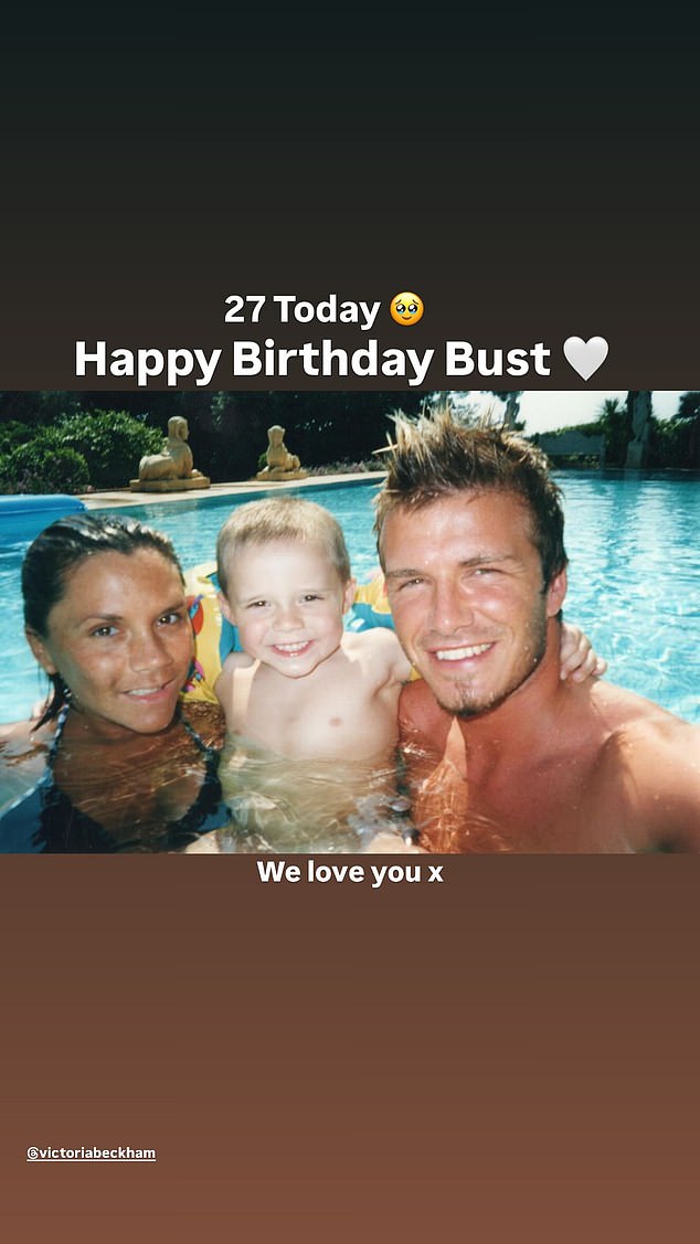 The son of David and Victoria Beckham , who turned 27 on Wednesday, blasted the 'performative posts' which included loving messages, according to reports