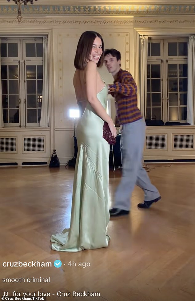 Letting Jackie have her moment to shine, Cruz then swept in from behind with a smooth moonwalk