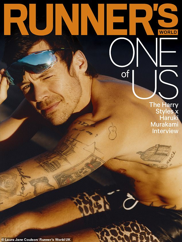 Harry Styles on the cover of Runner's World Magazine