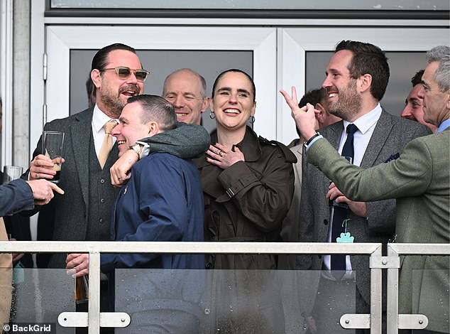 Danny embraced one of his pals