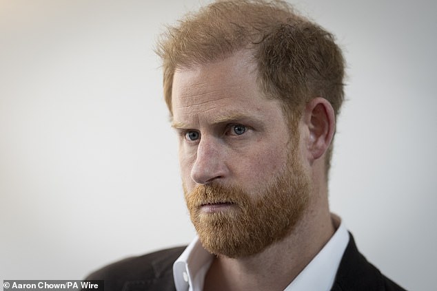 Prince Harry in Jordan last month. The clash between Meghan and Harry came amid mounting concern within the Royal Family that Harry was changing under Meghan's influence