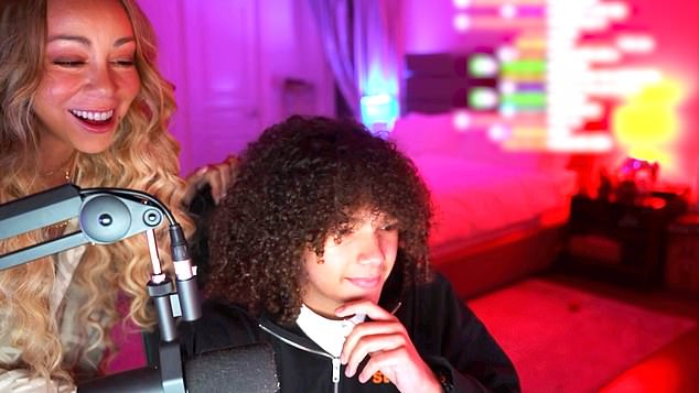 Carey let Rocky's livestream fans and friends know that she loved them and her son said, 'That's very sweet mom'