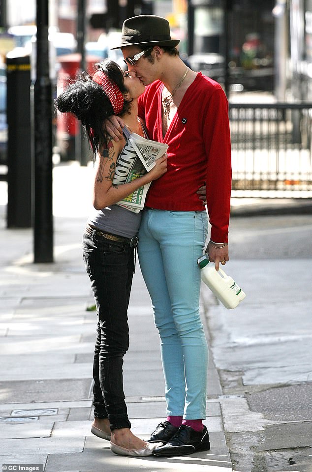 Blake Fielder-Civil exchanged vows with Winehouse on Miami beach in May 2007 following a whirlwind romance than began with a chance meeting in a Camden pub (seen in June 2007)