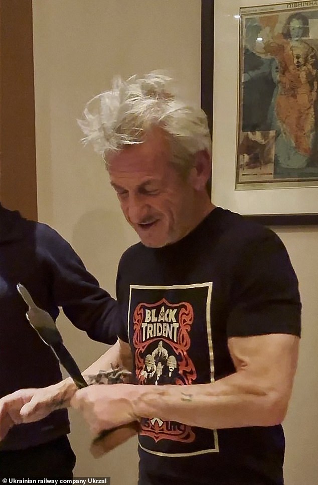 Sean Penn received a special kind of Oscar in Ukraine after he missed the chance to accept his Best Supporting Actor Academy Award at this year's ceremony