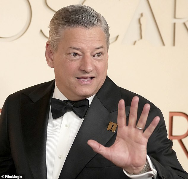 Netflix boss Ted Sarandos (pictured) is said to be 'fed up with the pair'