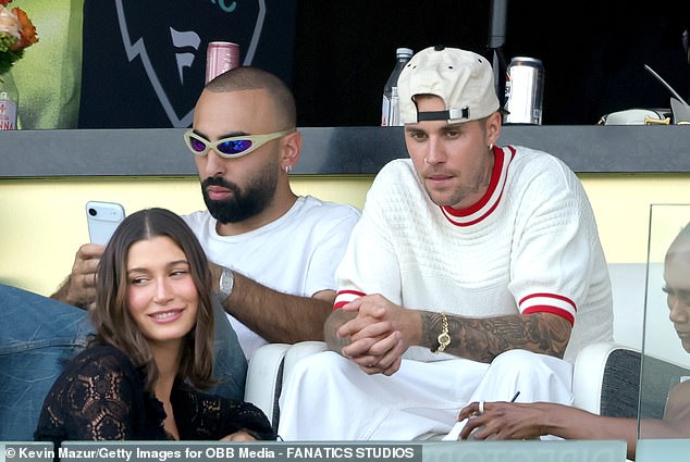 The Biebers just attended Tom Brady's Fanatics Flag Football Classic, which was held at BMO Stadium in LA on Saturday