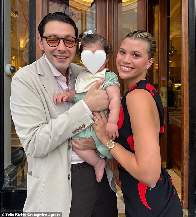 Here the dynamic duo posed with their daughter Eloise