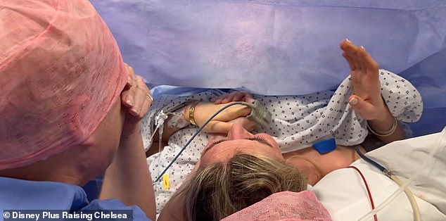 Gripping each other's hands, Jamie reassured a terrified Sophie as she gave birth for the first time, and the pair rejoiced as they heard Ziggy's first cry