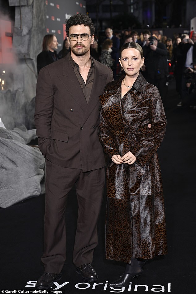 The actor, 40, and Ruth, 41, took a night off parenting duties to celebrate his new film at London¿s Odeon West End