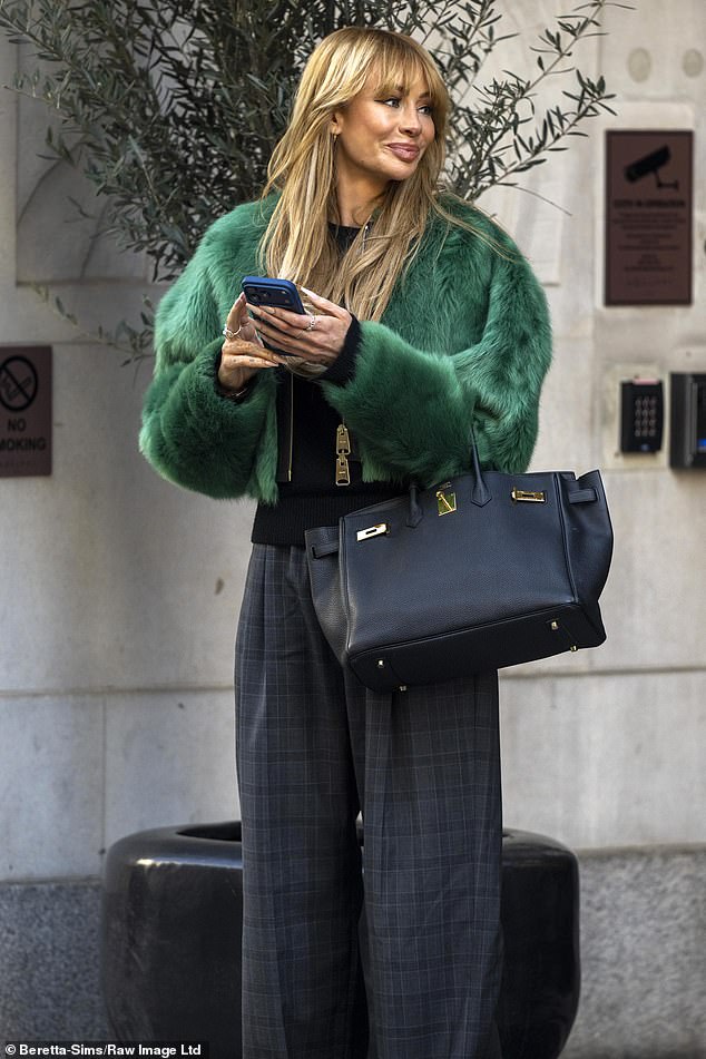 Amid their bitter split Olivia Attwood was spotted flashing a huge smile in London on Thursday, while ex Bradley Dack cut a sombre figure on the golf course in Kent