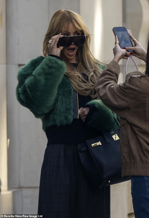 She put on a very animated display