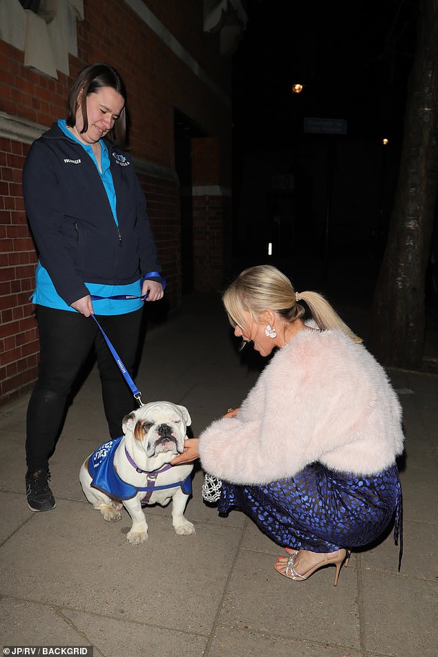 Former Big Brother star Kate Lawler appeared infatuated by the fury guests of honour